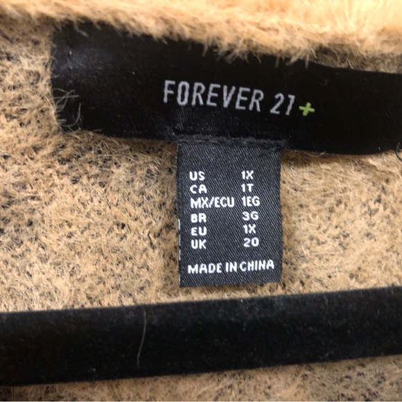 Forever 21 leopard sweater shrug/cardigan , 

Size 1X - Picture 4 of 5